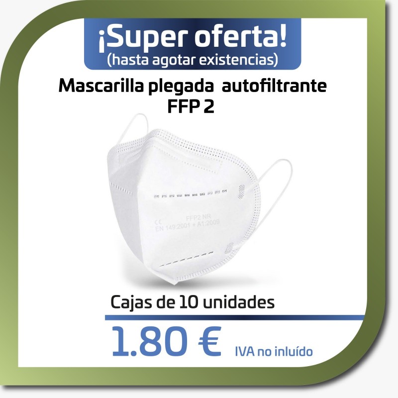 Mascarilla FFP2 blanca (Pack 10 unidades)